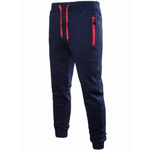 กางเกงวอร์มผ้าฟลีซสำหรับวิ่งสำหรับผู้ชายแบบมีกระเป๋ามีซิประบายอากาศวิธีการทอแบบนอนวูฟเวนสำหรับฤดูหนาว - Product Image 3