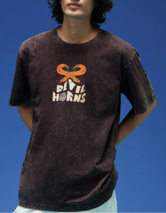 Camiseta estampada personalizada para hombre, calidad premium, 100% algodón, 220 GSM, lavado ácido, diseño de hombro caído de gran tamaño, hecho en Bangladesh - Product Image 3