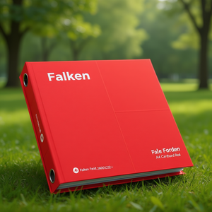 File <b>Folder</b> Falken Fastener 26001232 <b>A4</b> Cardboard Red - Product Image 3