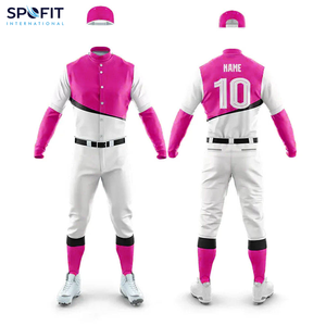 เครื่องแบบเบสบอลคุณภาพสูงชุดซอฟต์บอลชุดเครื่องแบบเสื้อเจอร์ซีย์แบบกระดุมเต็มชุด - Product Image 6