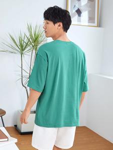 T-shirts manches courtes en jersey 100% coton léger pour hommes T-shirts décontractés de haute qualité pour hommes - Product Image 2