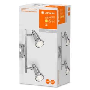 Regleta 2 faretti Spot nichel GU10 5.2W 2700K (Ledvance 540545) - Product Image 2