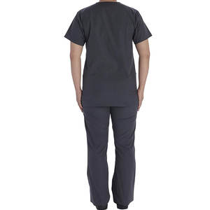 Conjuntos de uniformes de enfermería unisex personalizados y transpirables para verano, uniformes médicos de punto con elastano al por mayor para hombres y mujeres - Product Image 2