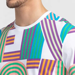 Camiseta de manga corta de estilo Vintage personalizada para hombre de alta calidad 250 GSM, ropa de calle ligera transpirable de talla grande - Product Image 6