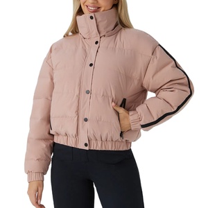Chaqueta de mujer de nuevo estilo, abrigo de plumón con cuello levantado, chaqueta acolchada portátil con cremallera y embalaje al vacío para mujer, chaqueta para exteriores - Product Image 2