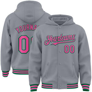2025 automne et hiver nouveaux hommes décontracté sport manteau à capuche col montant grande taille épaissi Baseball uniforme université veste - Product Image 5