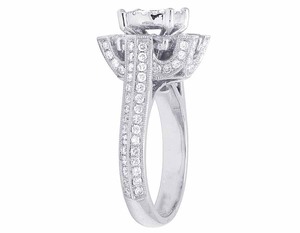 Fleur Design Nouveau S925 Argent Moissanite Diamant Fiançailles De Mariage Tendance Bague D'éternité Pour Les Femmes Bijoux - Product Image 4