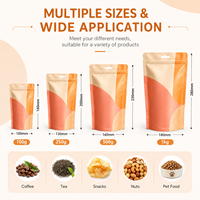 Sachets d'emballage alimentaire refermables personnalisés en Mylar recyclable avec fermeture éclair, imprimés avec logo, pour aliments pour animaux et sucre, vente en gros