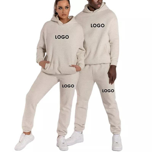 Nouvel arrivage Ensemble survêtement unisexe surdimensionné Pull à capuche uni personnalisé avec pantalon de survêtement respirant - Product Image 6