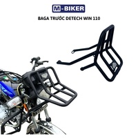 Porte-bagages avant en acier inoxydable Detech Win 110, capacité de charge de 1520 kg, design Cyberpunk pour motos de rue