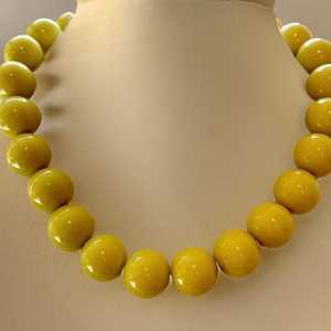 Collares Personalizados de Cadena con Bolas de Resina Epoxi Estilo Vintage al por Mayor - Product Image 1