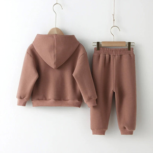 Ensembles de vêtements tendance pour enfants : Survêtement d'hiver épais pour garçons (hoodie et pantalon) – Prix direct usine le plus bas en gros - Product Image 3