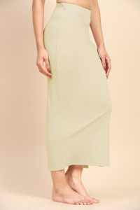 ชุดกระชับสัดส่วนผ้าสแปนเด็กซ์กระโปรงสีเบจสำหรับผู้หญิง P02รุ่นห้างสรรพสินค้า - Product Image 5