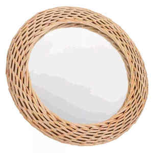 La mejor opción, decoración de pared elegante, espejo de ratán de Vietnam ecológico para interiores de baño elegantes, contemporáneo para el hogar moderno - Product Image 1