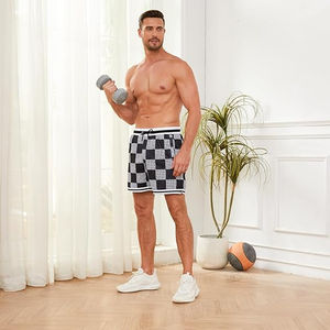 Short de basket-ball en maille imprimé pour hommes, couple, streetwear, shorts de sport pour hommes, shorts musclés pour hommes, vente en gros - Product Image 3