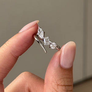 Anillo minimalista de diamante de corte brillante cultivado en laboratorio de 0,9 quilates de alta calidad 14K blanco amarillo oro rosa IGI certificado al por mayor - Product Image 4