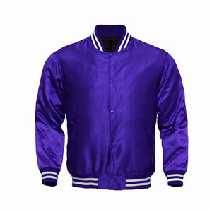Trendy Style OEM/ODM Men's lettermen Jacket Custom Logo Leather Sleeves Jacket High Quality Wind Resistant Jackets - Product Image 1