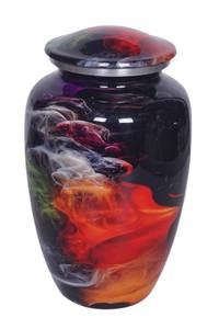 โกศใส่เถ้ากระดูกโลหะสำหรับตกแต่งแบบโบราณสีเขียว - Product Image 2