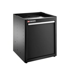 Gabinete de base individual Facom con estación de clasificación de residuos, gabinete para herramientas negro - Product Image 2