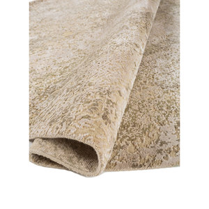 Alfombra Kavi Ivory de Lana y Seda de Bambú Anudada a Mano, Colección Afterglow, 10 mm, Abstracta, para el Hogar, Pasillo, Rectangular, para Adolescentes-Akwb-13015 - Product Image 2