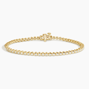 Stylish 10K <b>Rose</b> <b>Gold</b> Bracelet Designed with Lab Grown Diamonds Modern Tennis Style Jewelry Ideal for Elegant Women - Product Image 5