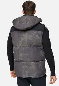 Veste matelassée légère pour homme, ultra douce, respirante, avec logo sur le devant, coupe-vent, col montant, chaude pour le printemps - Product Image 2