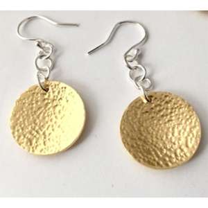 Pendientes Largos de Latón Chapados en Oro de 18K, Joyería Artesanal de Moda para Bodas, Venta al por Mayor - Product Image 3