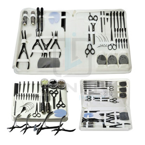 New Trendy Large Hair Extension Tools Kit Matt Black Finish <b>Tape</b> in Hair Extension Removal Solution Pliers With Custom Branding - Product Image 6