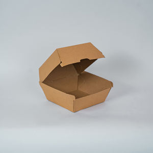 Caja de comida de papel Kraft Caja ecológica para llevar Contenedor de comida desechable Fiambrera Kraft marrón Envasado de alimentos biodegradable - Product Image 3
