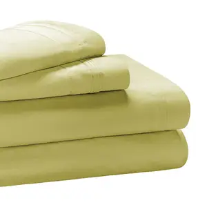 Juego de cama de hotel de 4 piezas de Venta caliente, sábanas de algodón orgánico 100% Natural con florecimiento, sábanas de nuevos diseños OEM ODM