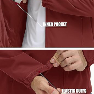 Venta al por mayor caliente logotipo personalizado mejor ropa para correr chaqueta cortavientos de moda Chaqueta ligera a prueba de viento - Product Image 3