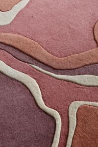 พรมอินเดียลายฟลามิงโก ทำจากขนแกะนิวซีแลนด์แท้ 100% ทอมือ หนานุ่ม ขนสูง ดีไซน์ทันสมัย รูปทรงสี่เหลี่ยมผืนผ้า ด้านหลังทำจากยางลาเท็กซ์ ป้องกันคราบสกปรก - Product Image 3