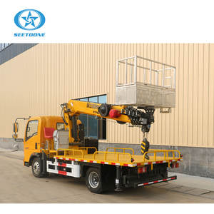 시노트럭 호워 신형 디젤 고소작업대 견인식 버킷 리프트 체리피커 19m 리프트 붐리프트 고소작업 플랫폼 GK20 - Product Image 6