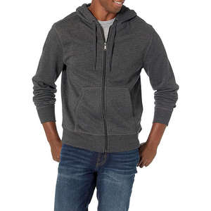 Unisex cotton Mens <b>Hoodie</b> Women <b>Zip</b> Up <b>Hoodie</b> Streetwear Stylish <b>black</b> <b>hoodie</b> with double zipper head - Product Image 2