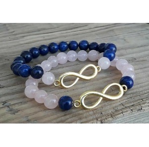 Conjunto de pulsera de resina Pure Serenity con detalles de cristal de lujo al por mayor - Product Image 3