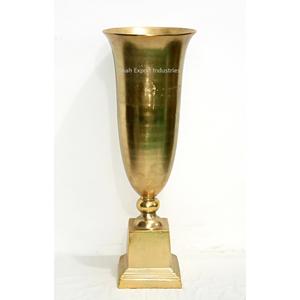 Grand support de vase à fleurs en métal doré Design classique pour fête de mariage, anniversaire, cérémonie, décoration intérieure et centre de table de bureau - Product Image 5