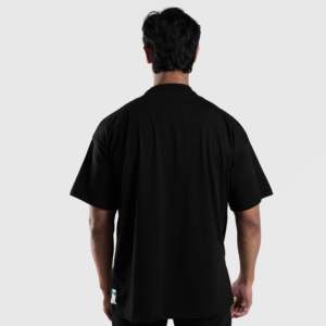 T-shirt Power Crew en tissu jersey noir pour l'entraînement en salle de sport - Product Image 2