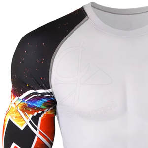 Recién llegado, protectores contra sarpullidos para hombres de fabricación profesional con logotipo personalizado, protector contra sarpullidos de manga larga a la venta - Product Image 5