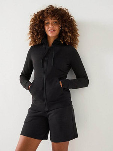 Sweat à capuche classique noir à fermeture éclair personnalisé de qualité supérieure pour femmes sweats à capuche vierges anti-rides et respirants de haute qualité pour femmes - Product Image 6
