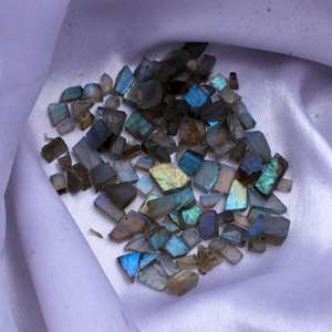 Labradorite grise en cristal d'améthyste rose, pierre de quartz brut, perles, prix d'usine - Product Image 2