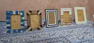 Cadre photo en mosaïque incrusté d'os et de résine fait à la main le plus vendu pour décoration de table du fabricant indien - Product Image 4