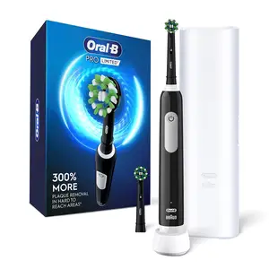 Oral-B Pro Limited电动牙刷，带 (2) 个刷头，可充电，黑色