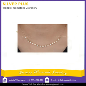 Collier de diamant solitaire de qualité naturelle de fournisseur de confiance disponible au prix concurrentiel - Product Image 2