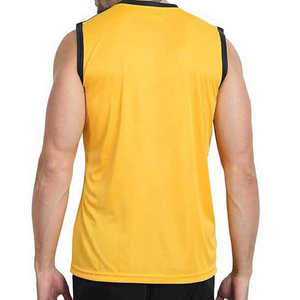 Camiseta sin mangas de alta calidad para hombre, 100% de algodón y poliéster, camiseta sin mangas de algodón para ropa de gimnasio para hombre - Product Image 2