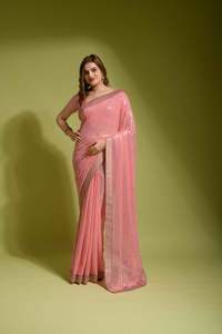 Blusa de satén con bordado de doble carrera, bordada con encaje - Product Image 5