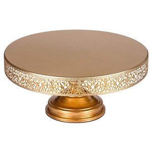 Soporte Vintage de latón puro para pastel, soporte para pastel de boda, servicio de diseño moderno de lujo, artesanía de alta calidad para decoración del hogar y Hotel - Product Image 4