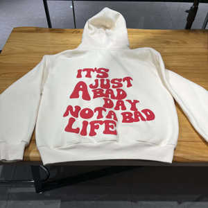 เสื้อฮู้ดดี้ผู้ชายดีไซน์ใหม่ ทรงโอเวอร์ไซส์ หนัก 400 กรัม ผ้าฝ้าย 100% ซับใน แต่งลายถัก ระบายอากาศได้ดี เป็นมิตรกับสิ่งแวดล้อม สำหรับฤดูใบไม้ร่วง รับสั่งทำ - Product Image 2