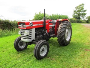 รถแทรกเตอร์ล้อยาง Massey Ferguson 165 รุ่นท็อปเกรด 75 แรงม้า พร้อมชิ้นส่วนสำคัญ เครื่องยนต์ มอเตอร์ เกียร์ ปั๊ม ราคาคุ้มค่ามาก - Product Image 1
