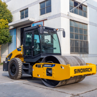 Compacteur routier à tambour unique hydraulique vibrant 8T, pompe Parker, puissance 42KW, vente directe usine OEM