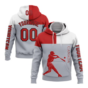 Sweat à capuche en polaire de haute qualité pour hommes en couleur d'équipe personnalisé avec nom et numéro Logo Print Pattern Design - Product Image 5